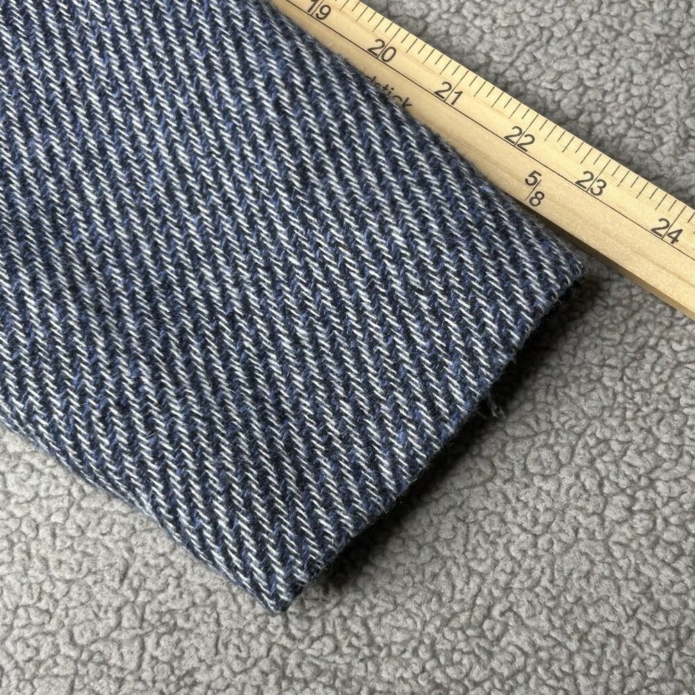 Chico's Blue Tweed Fringe Jacket - Picture 14 of 16